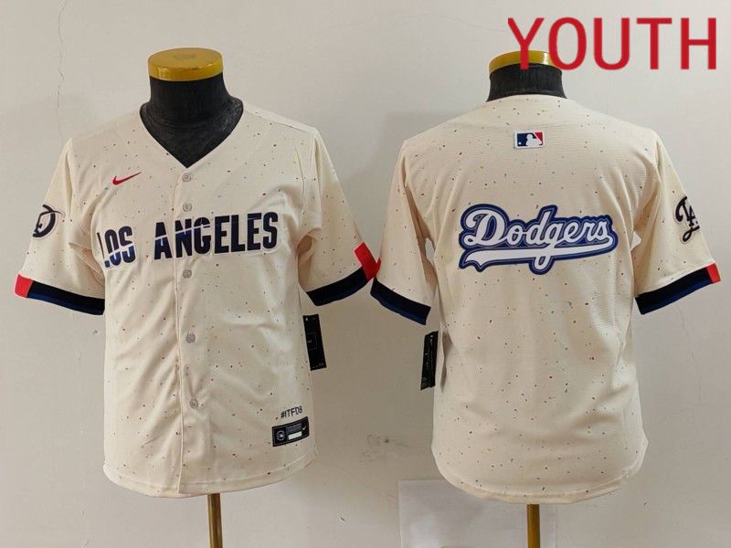 Youth Los Angeles Dodgers Blank Cream Fashion Nike Game MLB Jersey style 6294->san diego padres->MLB Jersey